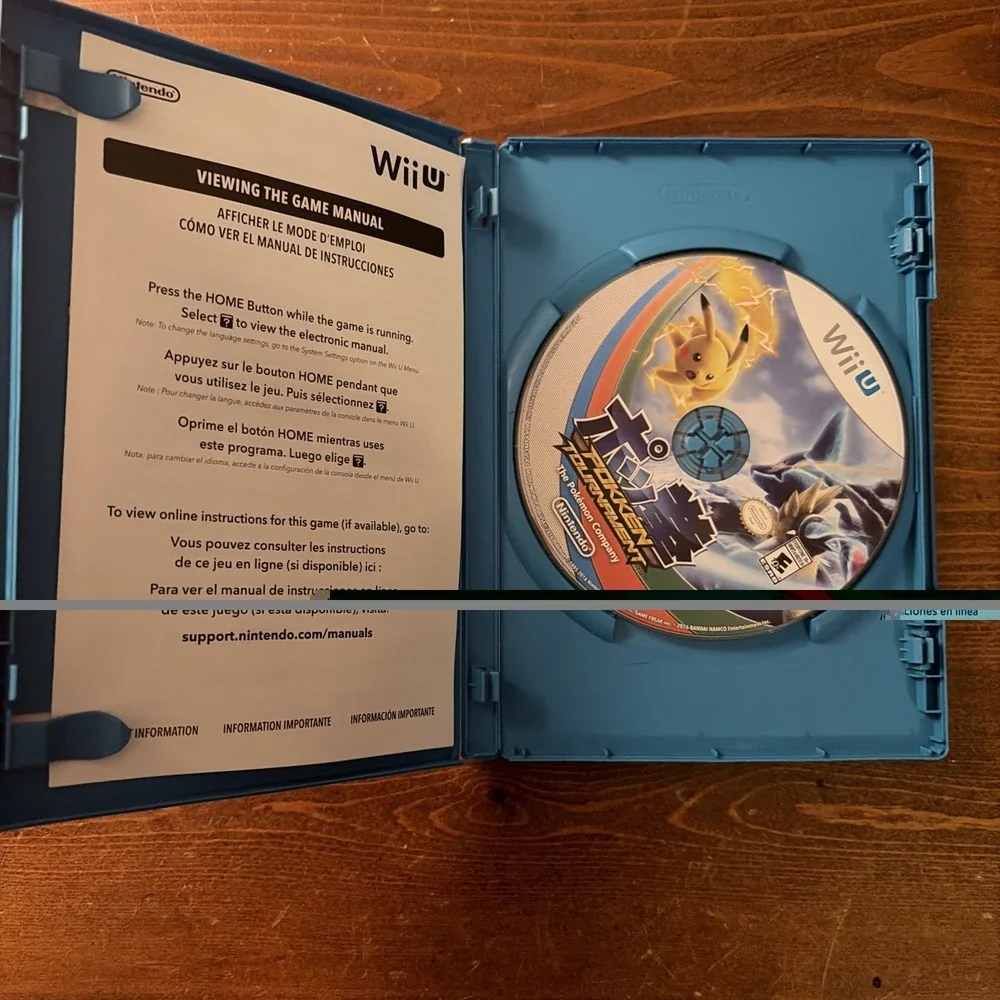 Pokemon Pokkén Tournament (Nintendo Wii U, 2016) Untested